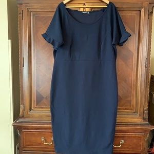 Boohoo navy pencil dress sz 20
